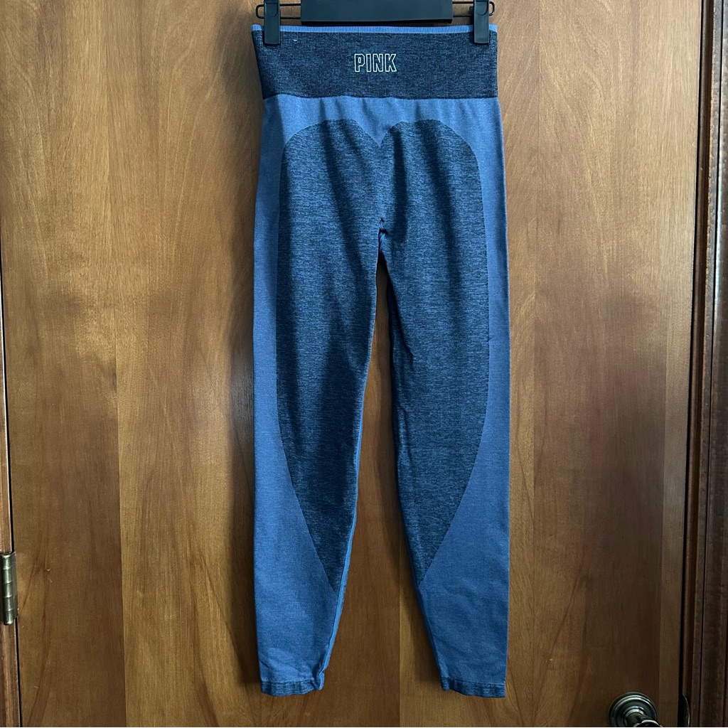 Victorias Secret Pink Seamless Leggings Blue Small
